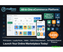 All-in-One Multi-Vendor eCommerce Platform with Website & Mobile Apps – Only $499